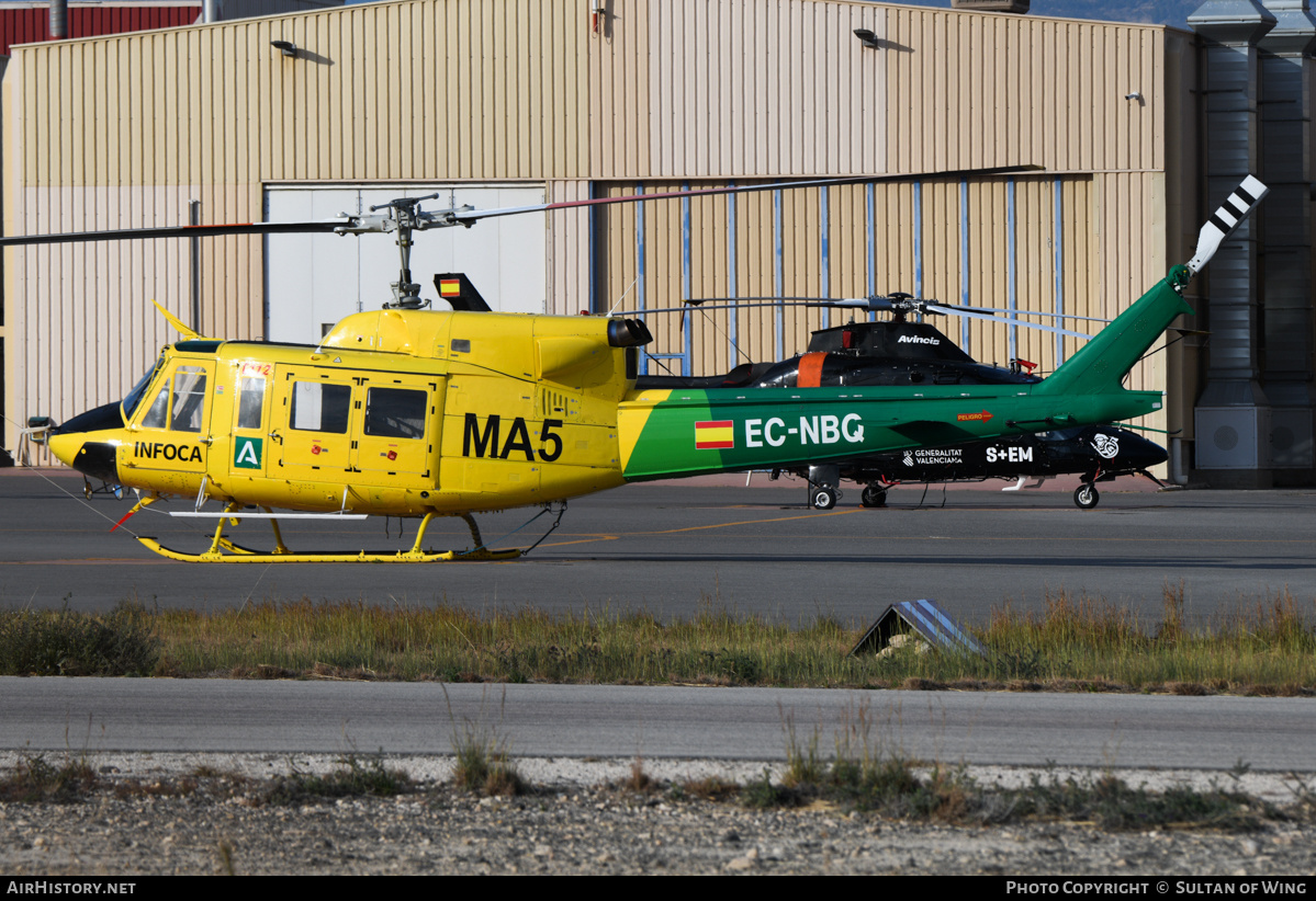 Aircraft Photo of EC-NBQ | Bell 212HP Twin Two-Twelve | INFOCA - Incendios Forestales de Andalucía | AirHistory.net #671237