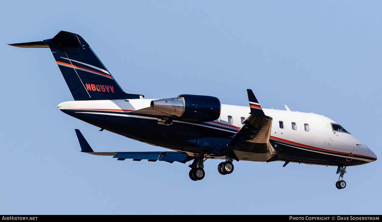 Aircraft Photo of N605VV | Bombardier Challenger 605 (CL-600-2B16) | AirHistory.net #671243