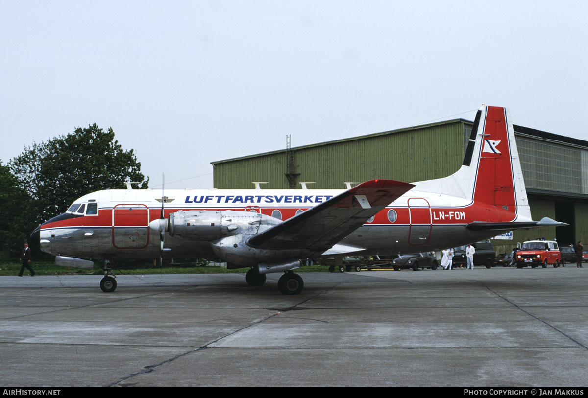 Aircraft Photo of LN-FOM | Hawker Siddeley HS-748 Srs2A/235 | Luftfartsverket | AirHistory.net #671263