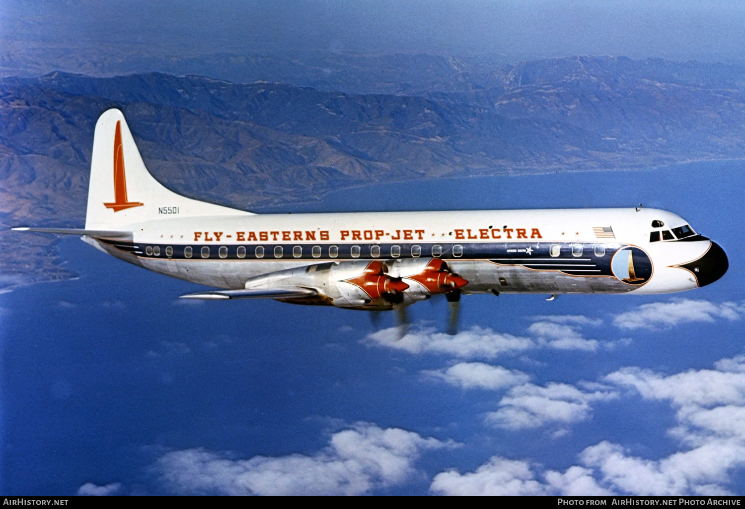 Aircraft Photo of N5501 | Lockheed L-188A Electra | Eastern Air Lines | AirHistory.net #671281