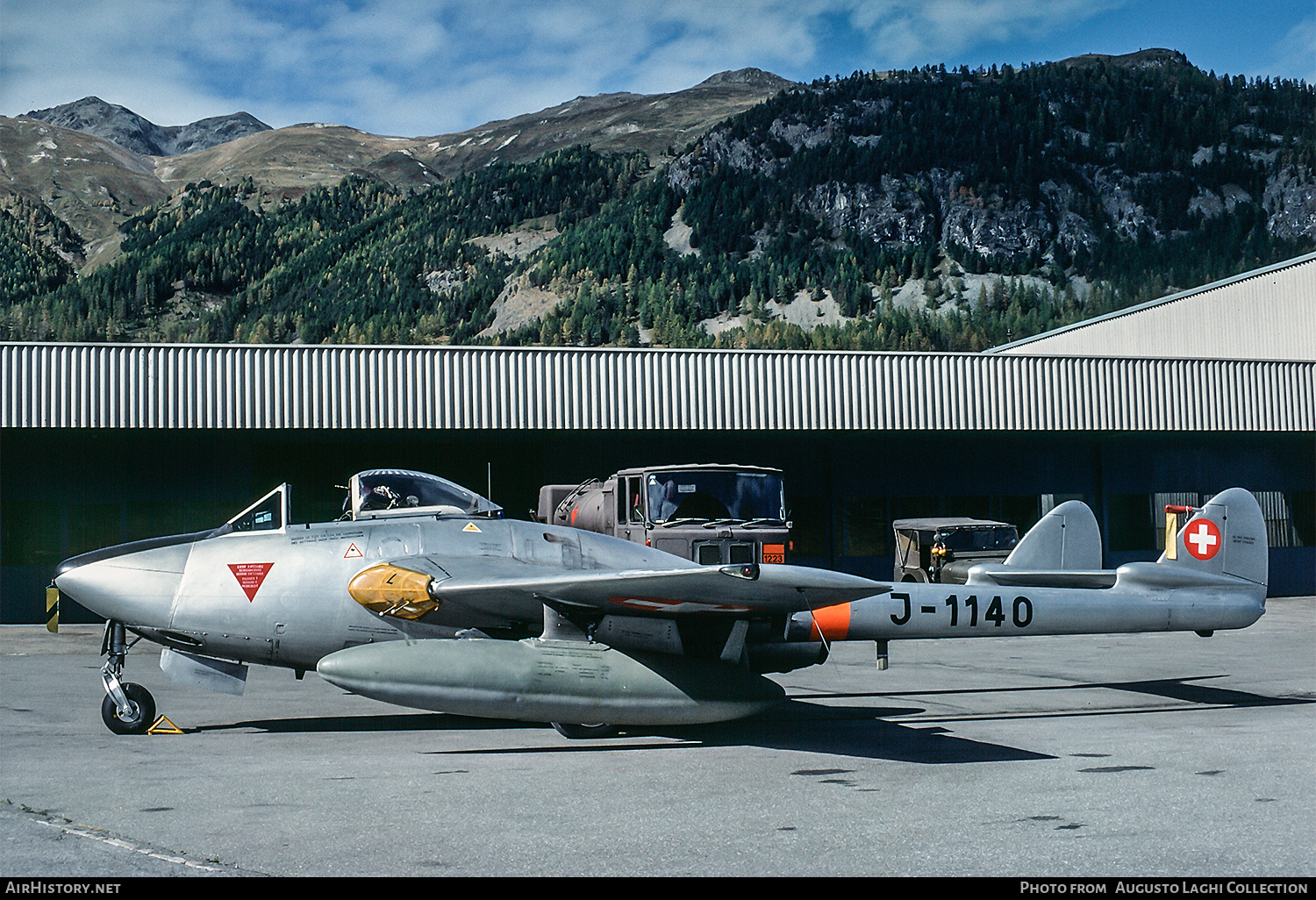 Aircraft Photo of J-1140 | De Havilland D.H. 100 Vampire FB6 | Switzerland - Air Force | AirHistory.net #671324