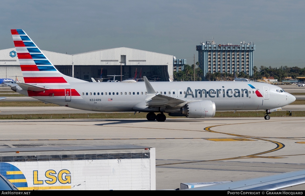 Aircraft Photo of N324RN | Boeing 737-8 Max 8 | American Airlines | AirHistory.net #671359