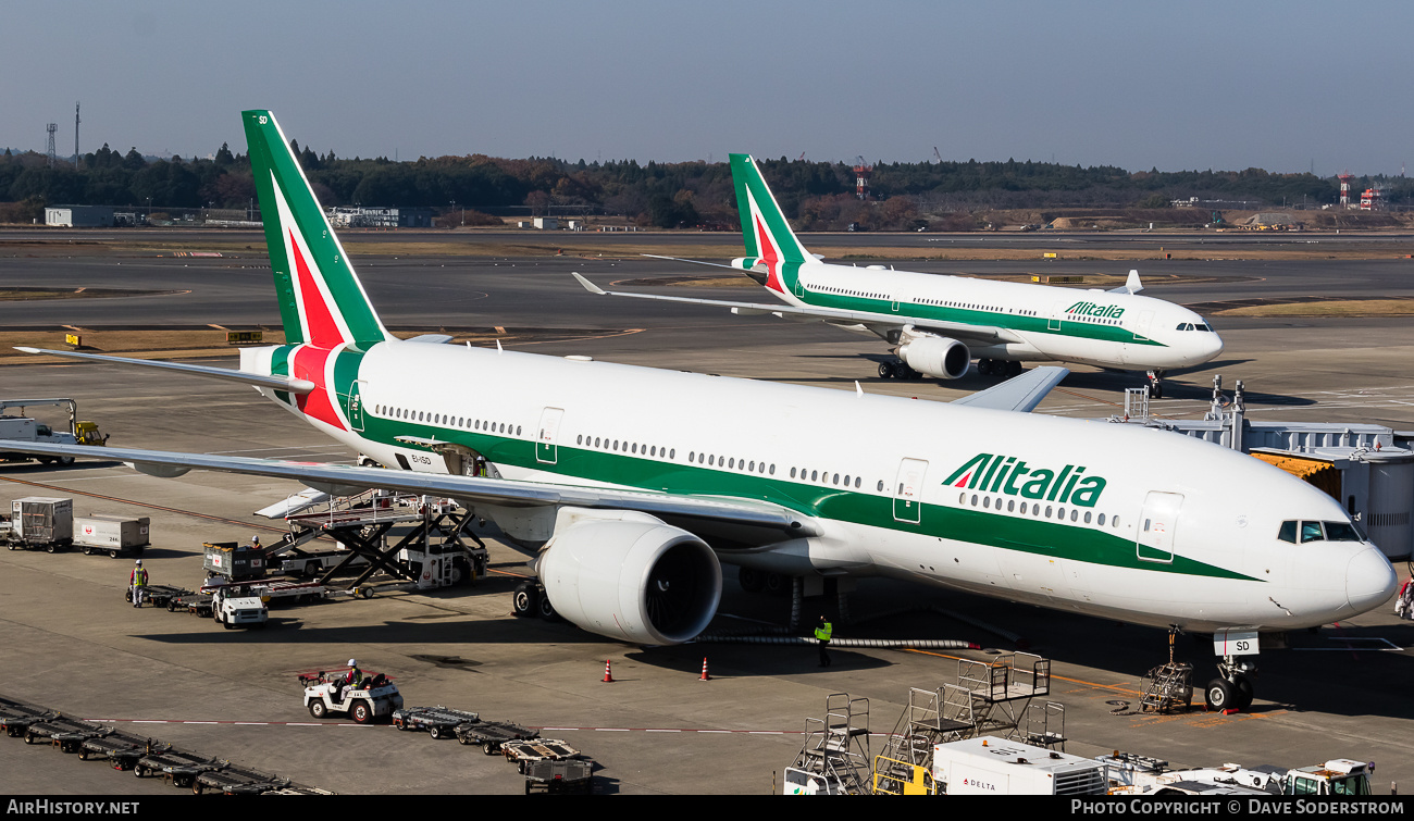 Aircraft Photo of EI-ISD | Boeing 777-243/ER | Alitalia | AirHistory.net #671391