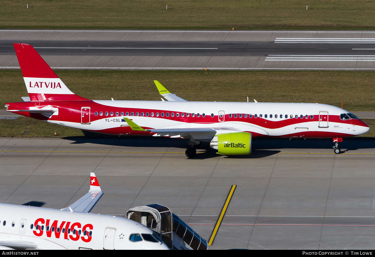 Aircraft Photo of YL-CSL | Airbus A220-371 (BD-500-1A11) | AirBaltic | AirHistory.net #671439
