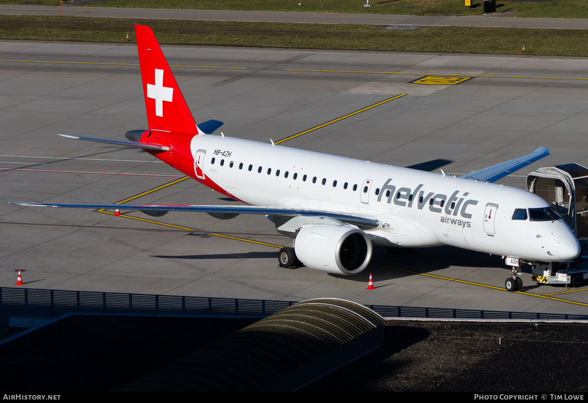 Aircraft Photo of HB-AZH | Embraer 190-E2 (ERJ-190-300) | Helvetic Airways | AirHistory.net #671455