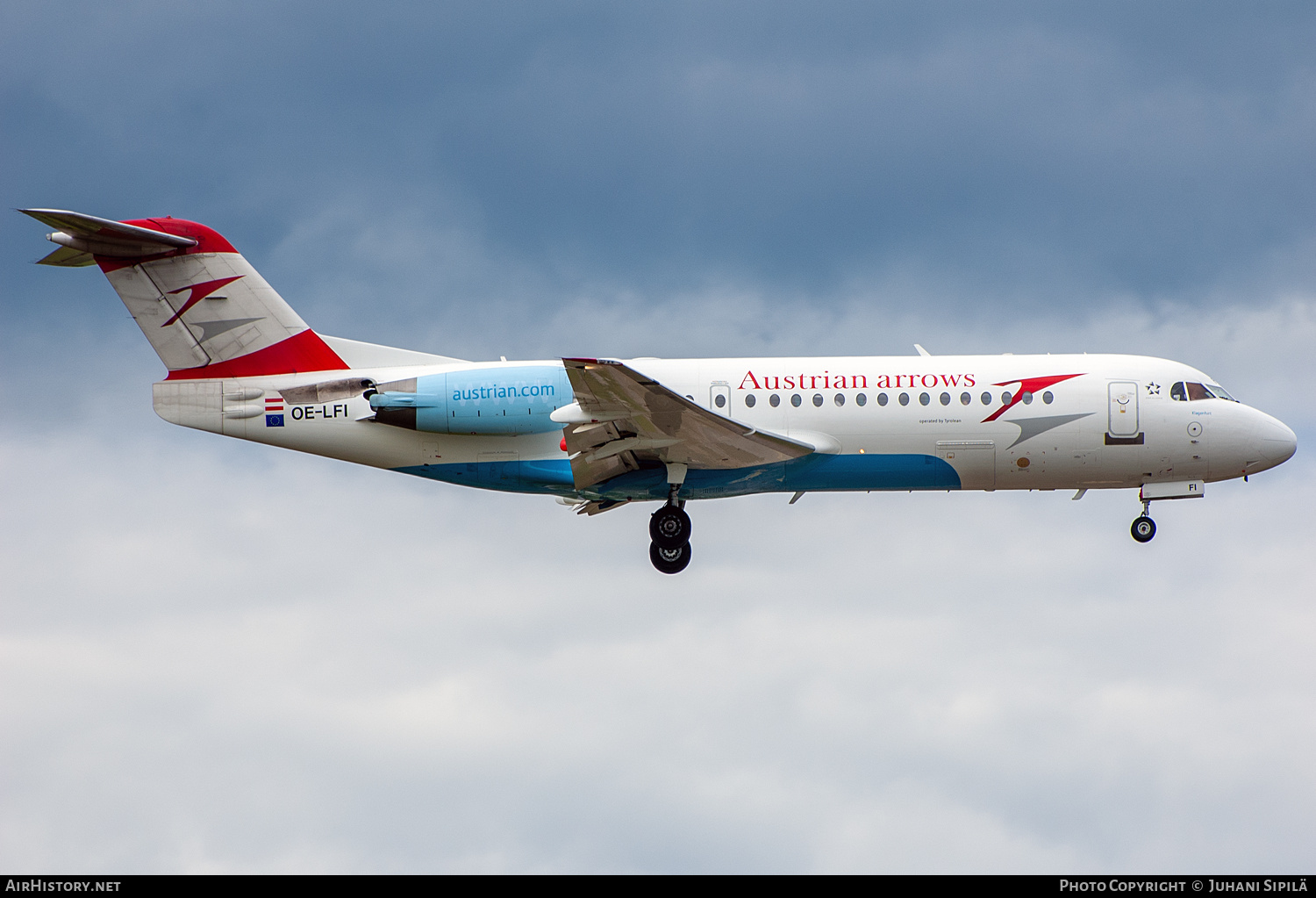 Aircraft Photo of OE-LFI | Fokker 70 (F28-0070) | Austrian Arrows | AirHistory.net #671510