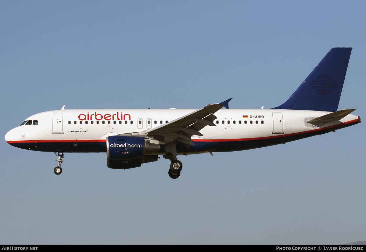 Aircraft Photo of D-AHIO | Airbus A319-112 | Air Berlin | AirHistory.net #671600