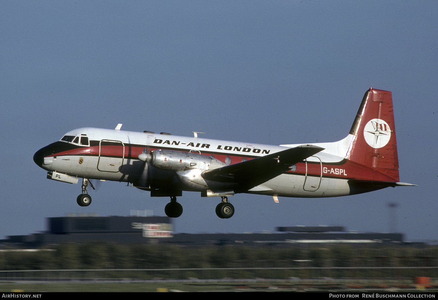 Aircraft Photo of G-ASPL | Hawker Siddeley HS-748 Srs1/108 | Dan-Air London | AirHistory.net #671617