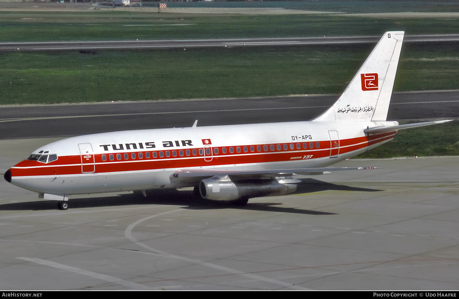 Aircraft Photo of OY-APG | Boeing 737-2L9/Adv | Tunis Air | AirHistory.net #671631