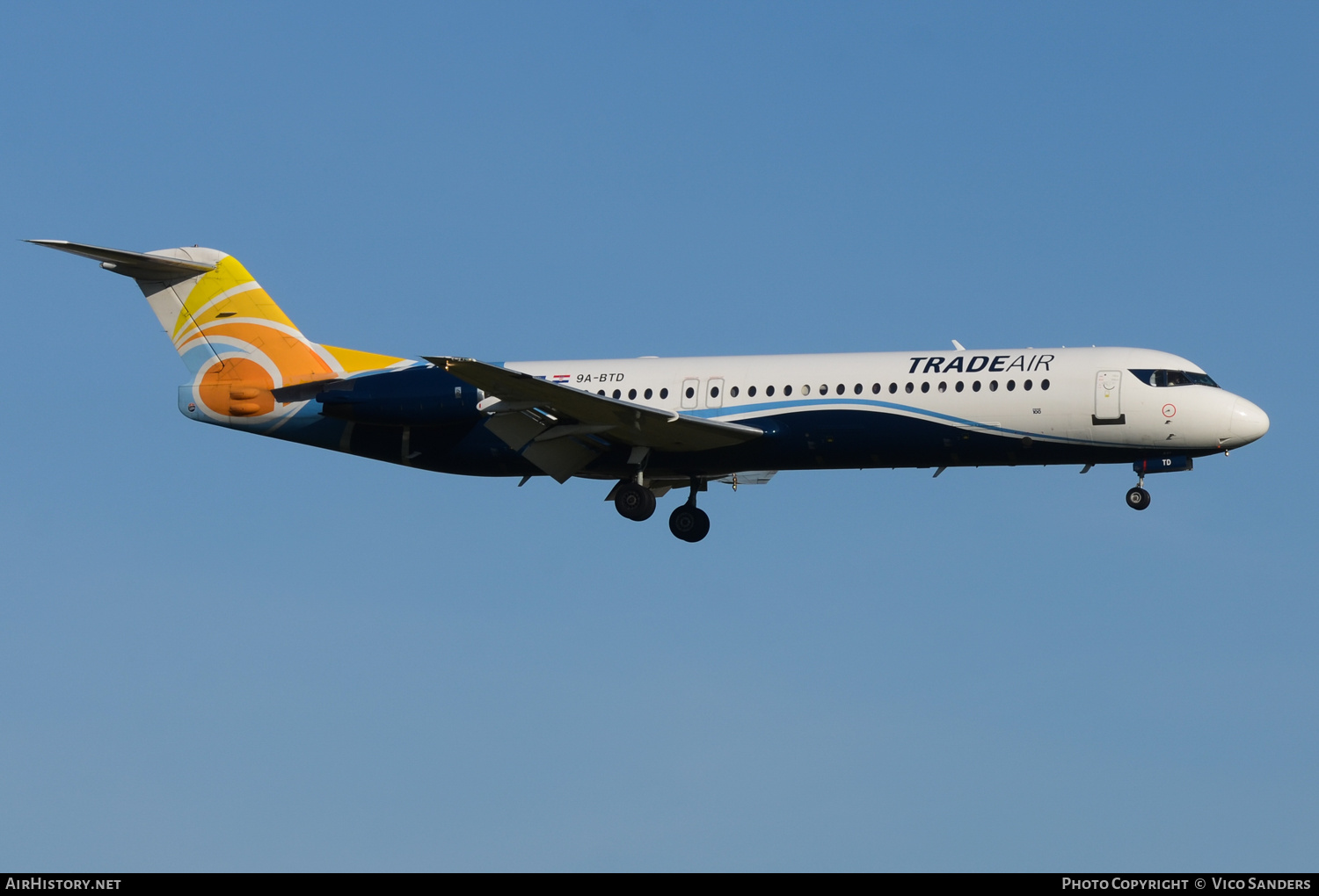 Aircraft Photo of 9A-BTD | Fokker 100 (F28-0100) | Trade Air | AirHistory.net #671653