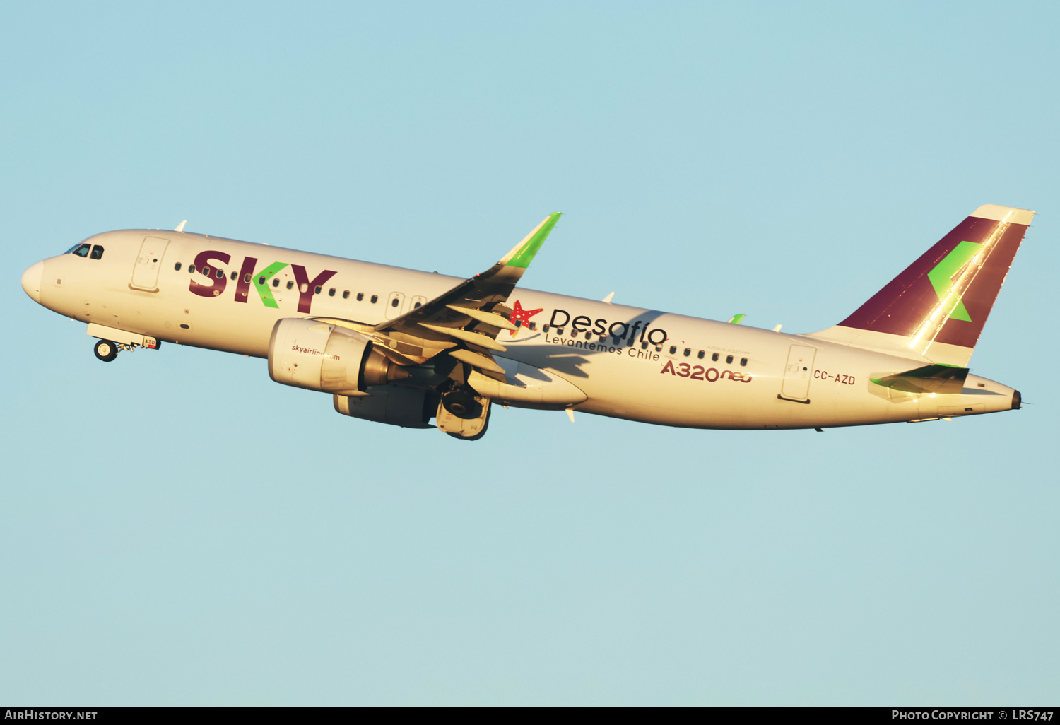 Aircraft Photo of CC-AZD | Airbus A320-251N | Sky Airline | AirHistory.net #671710