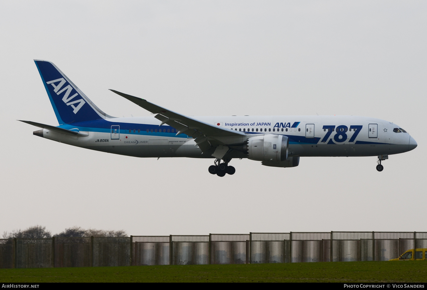 Aircraft Photo of JA806A | Boeing 787-8 Dreamliner | All Nippon Airways - ANA | AirHistory.net #671743