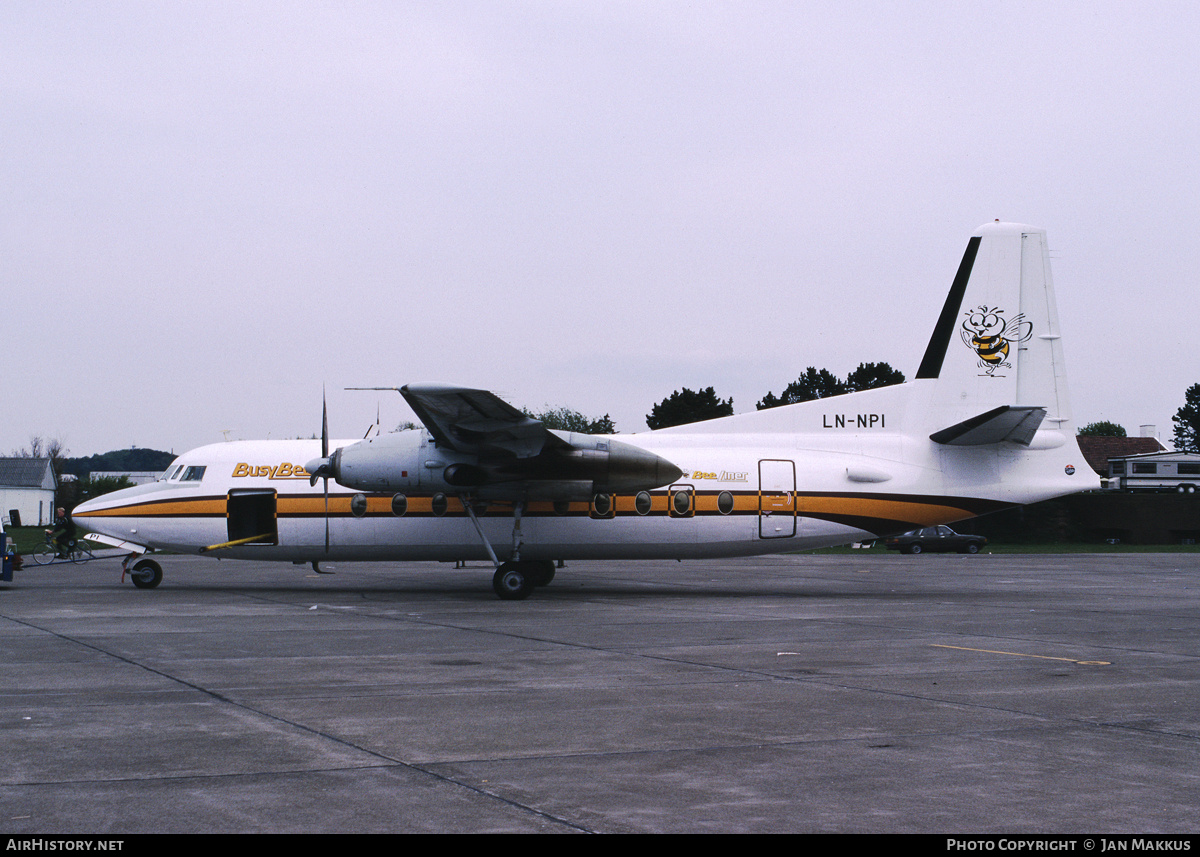 Aircraft Photo of LN-NPI | Fokker F27-100 Friendship | Busy Bee of Norway | AirHistory.net #671845