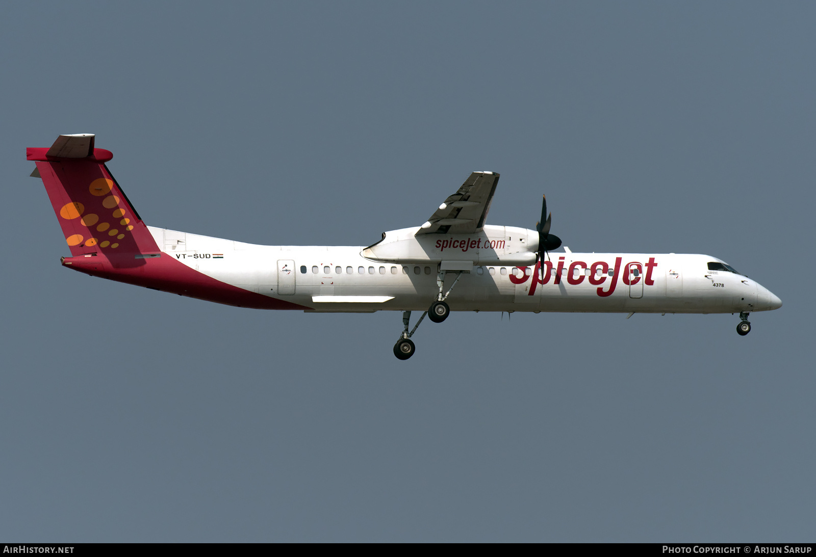 Aircraft Photo of VT-SUD | Bombardier DHC-8-402 Dash 8 | SpiceJet | AirHistory.net #671847