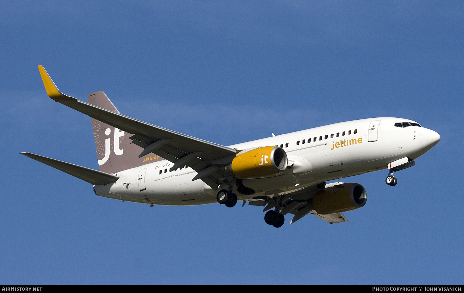 Aircraft Photo of OY-JTS | Boeing 737-7K2 | Jettime | AirHistory.net #671997