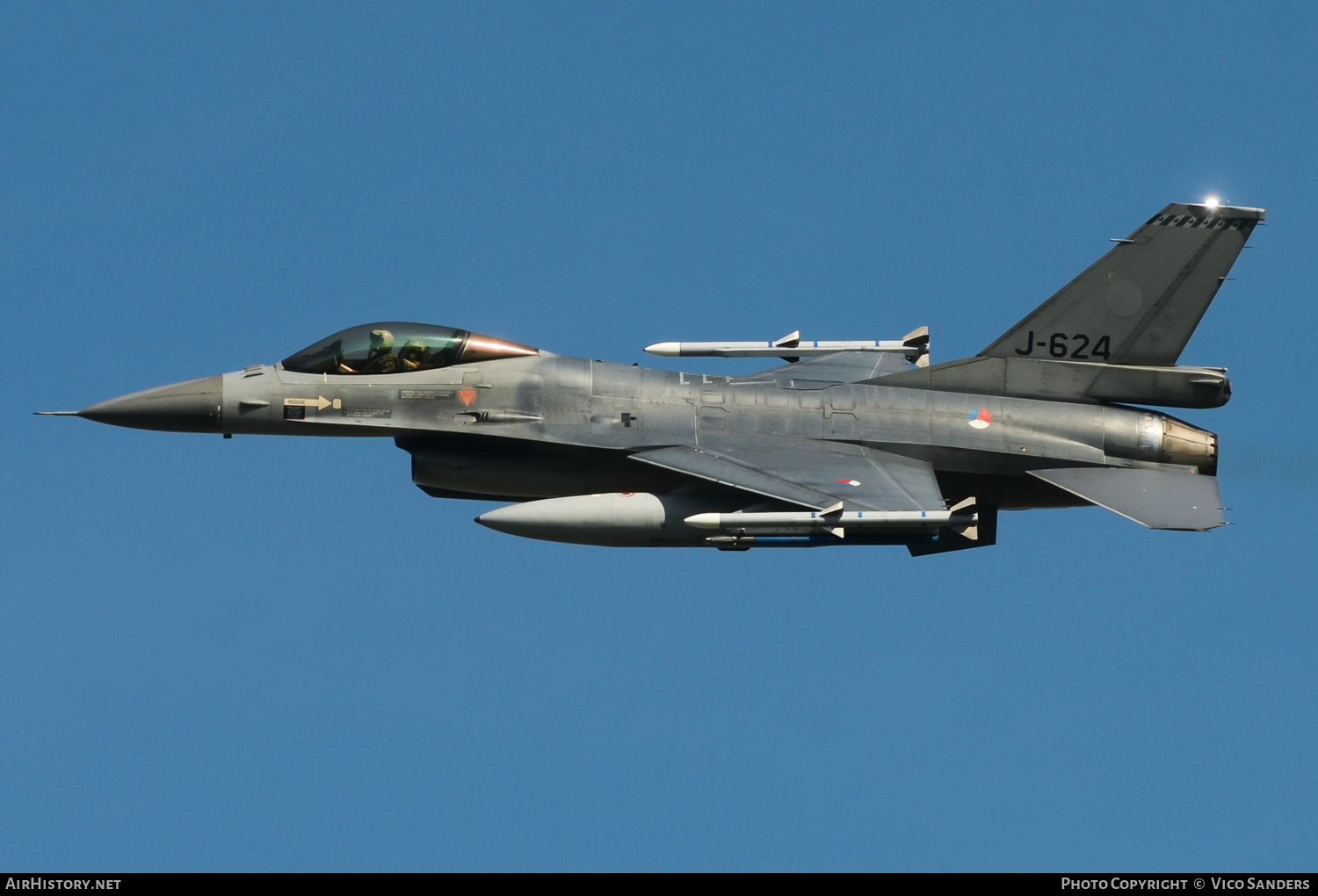 Aircraft Photo of J-624 | General Dynamics F-16AM Fighting Falcon | Netherlands - Air Force | AirHistory.net #672055