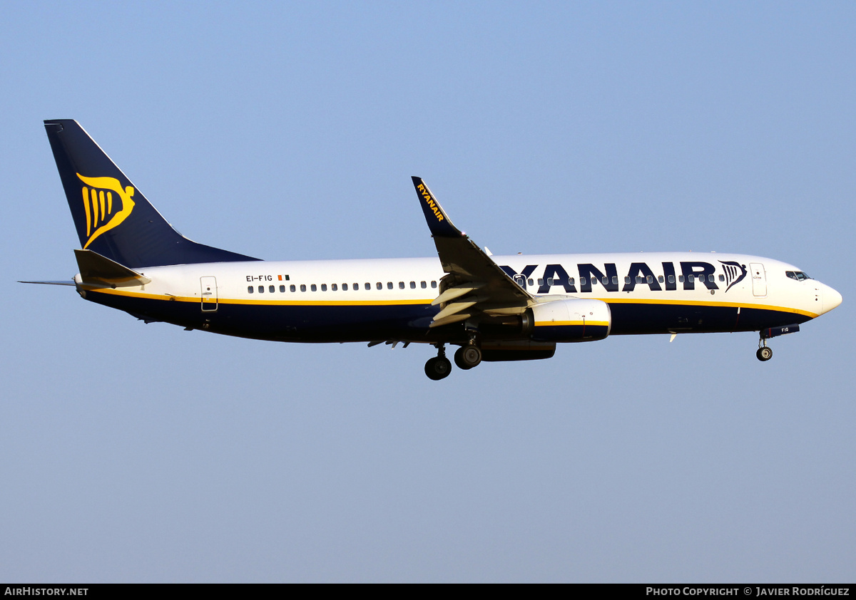 Aircraft Photo of EI-FIG | Boeing 737-8AS | Ryanair | AirHistory.net #672089