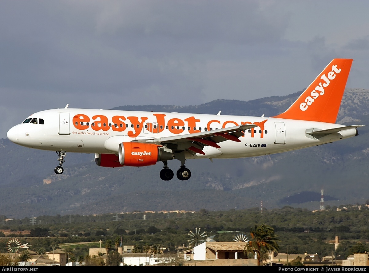 Aircraft Photo of G-EZEB | Airbus A319-111 | EasyJet | AirHistory.net #672090