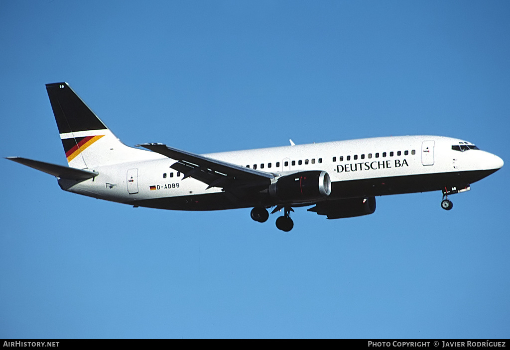 Aircraft Photo of D-ADBB | Boeing 737-3L9 | Deutsche BA | AirHistory.net #672093