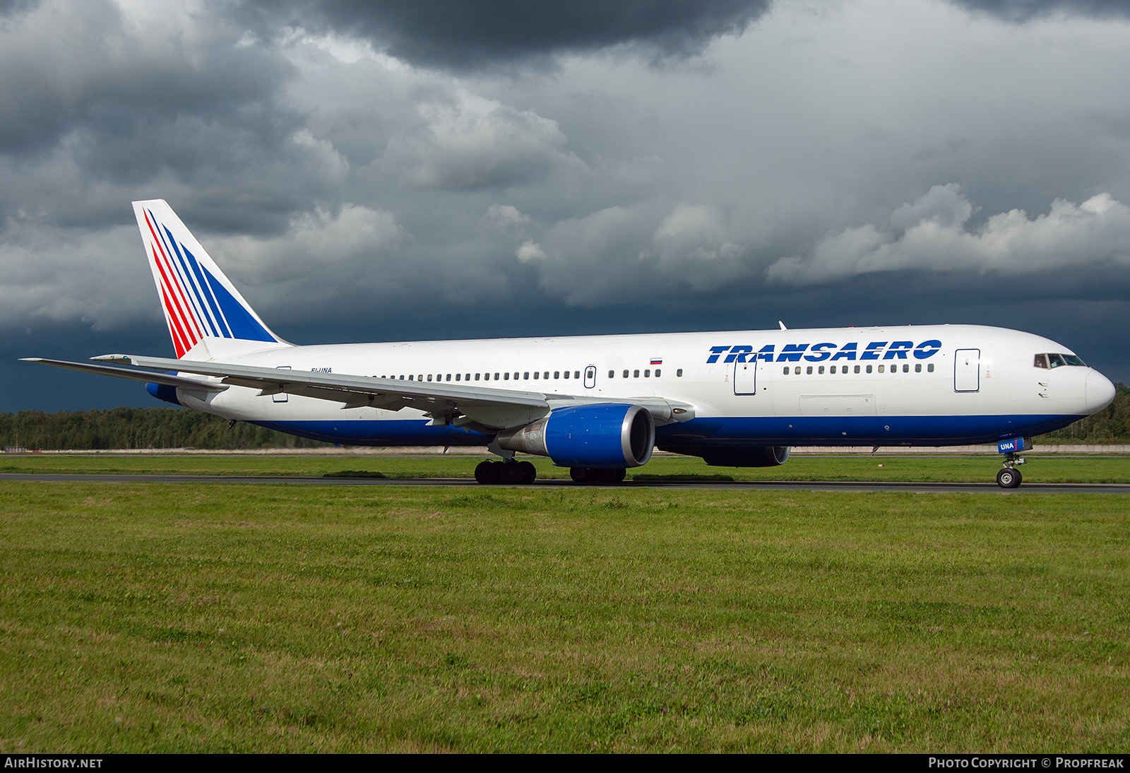 Aircraft Photo of EI-UNA | Boeing 767-3P6/ER | Transaero Airlines | AirHistory.net #672104