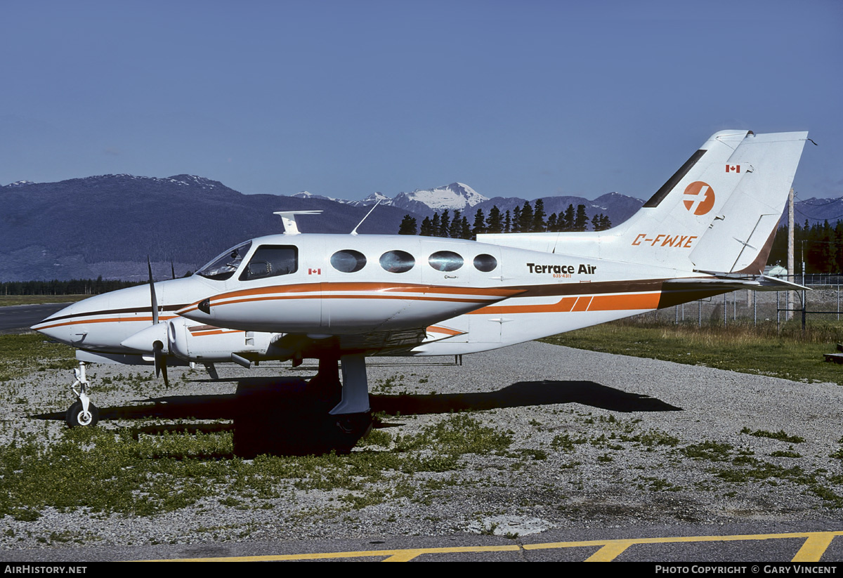 Aircraft Photo of C-FWXE | Cessna 402 | Terrace Air | AirHistory.net #672238
