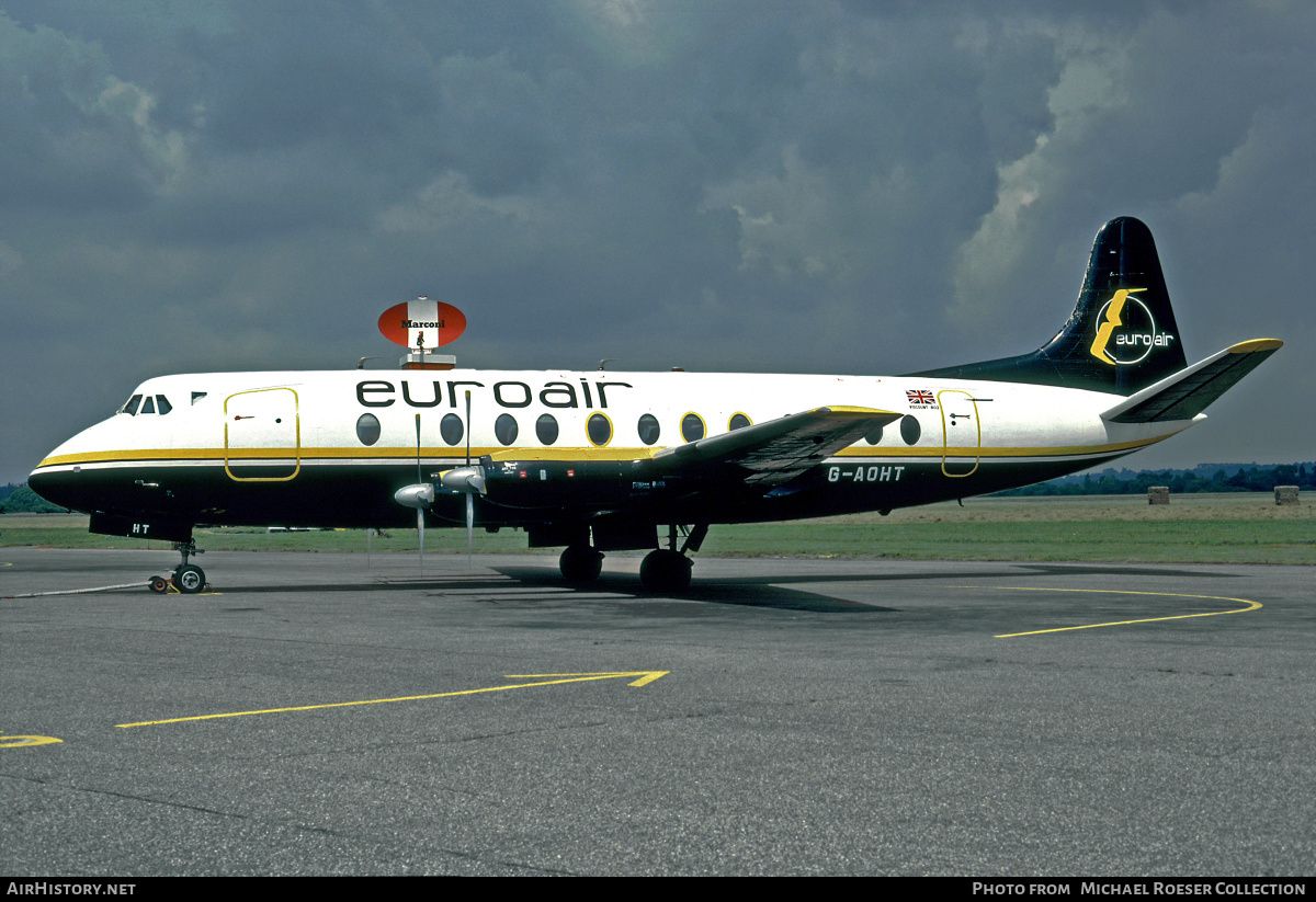 Aircraft Photo of G-AOHT | Vickers 802 Viscount | Euroair | AirHistory.net #672245