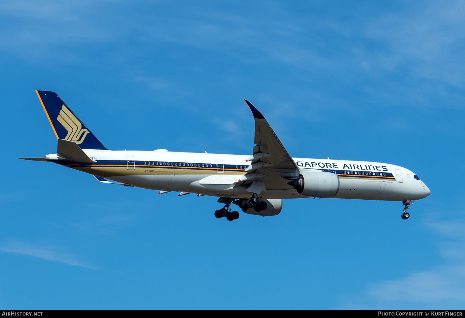 Aircraft Photo of 9V-SHD | Airbus A350-941 | Singapore Airlines | AirHistory.net #672265