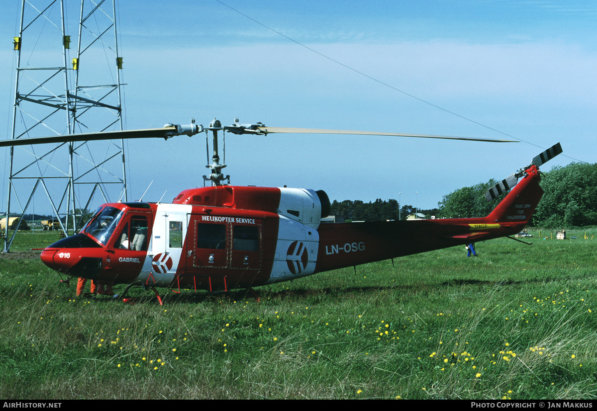 Aircraft Photo of LN-OSG | Bell 214B-1 Biglifter | Helikopter Service | AirHistory.net #672290