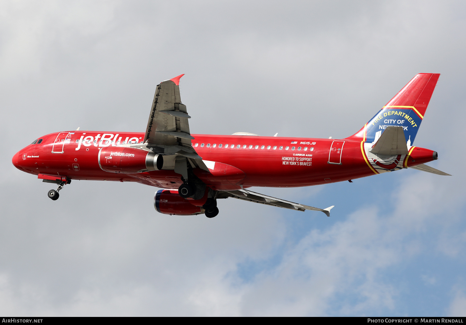 Aircraft Photo of N615JB | Airbus A320-232 | JetBlue Airways | AirHistory.net #672307