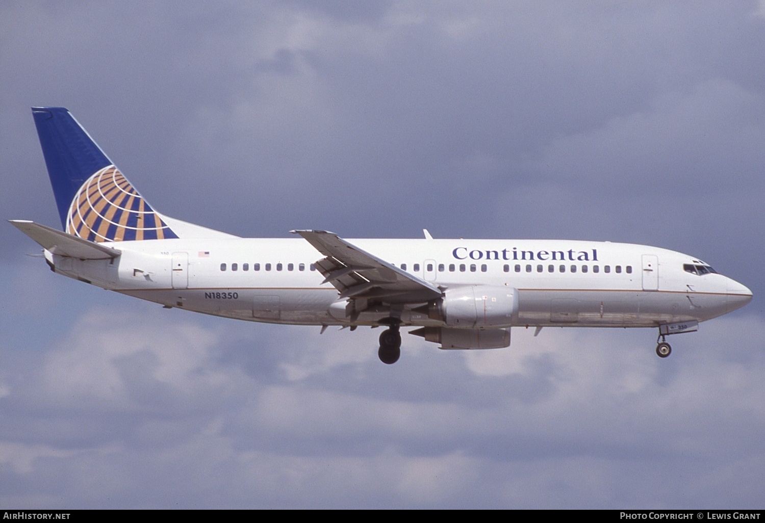 Aircraft Photo of N18350 | Boeing 737-3T0 | Continental Airlines | AirHistory.net #672354