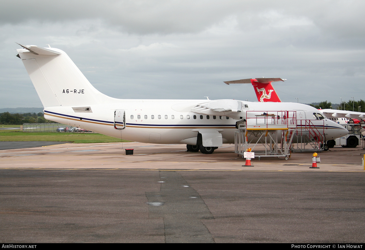 Aircraft Photo of A6-RJE | BAE Systems Avro 146-RJ85 | AirHistory.net #672394