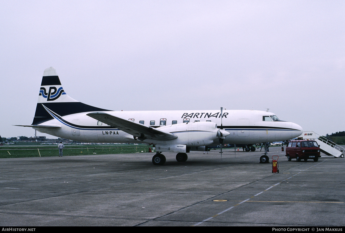 Aircraft Photo of LN-PAA | Convair 580 | Partnair | AirHistory.net #672412