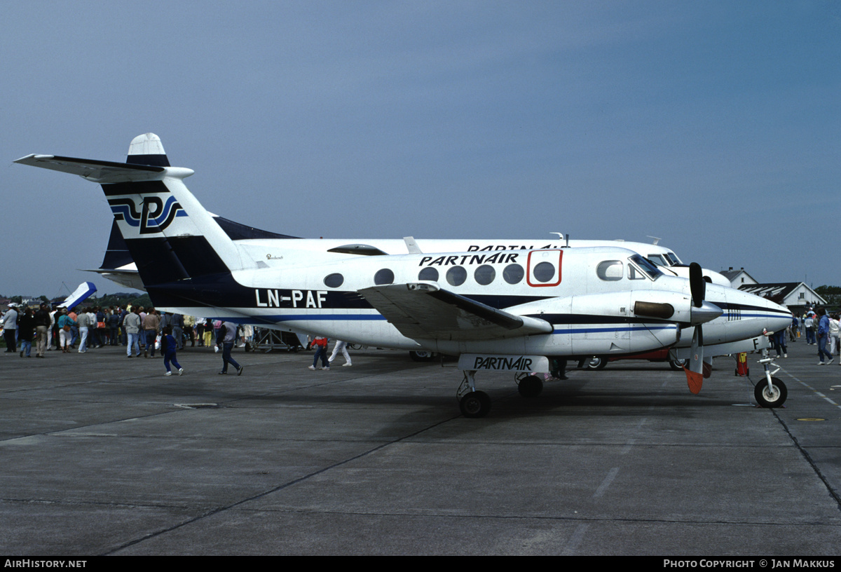 Aircraft Photo of LN-PAF | Beech 200 Super King Air | Partnair | AirHistory.net #672458