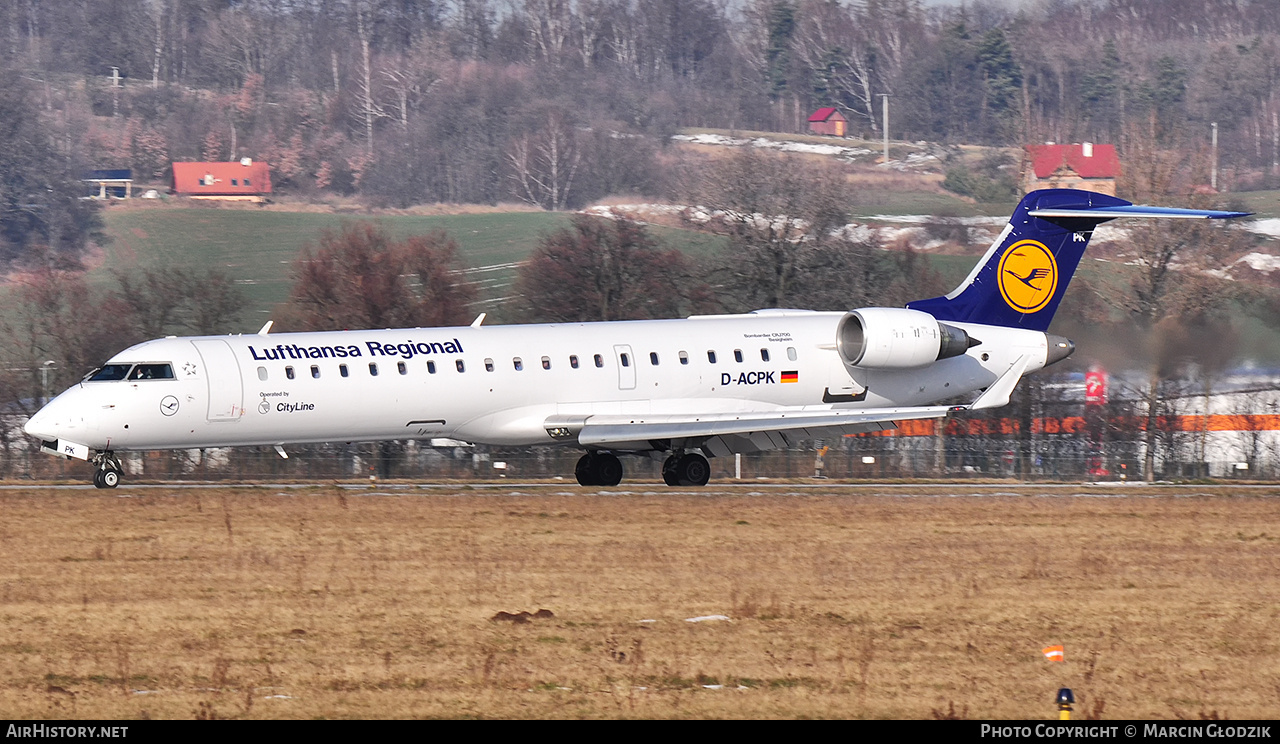 Aircraft Photo of D-ACPK | Bombardier CRJ-701ER (CL-600-2C10) | Lufthansa Regional | AirHistory.net #672464