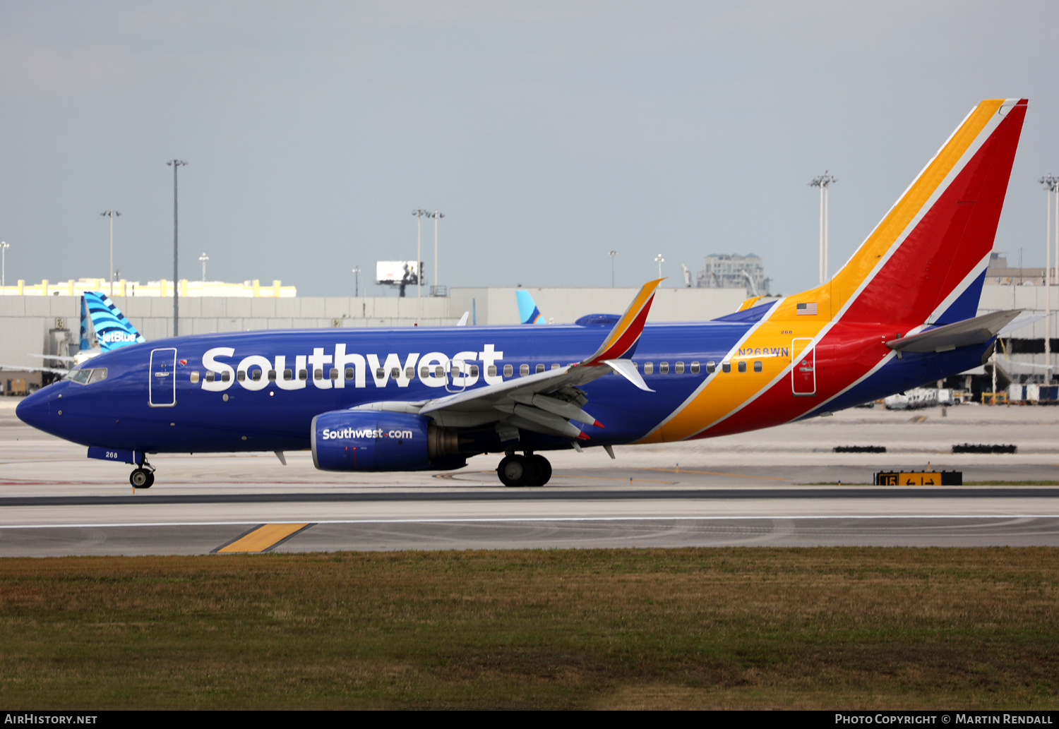 Aircraft Photo of N268WN | Boeing 737-7H4 | Southwest Airlines | AirHistory.net #672479