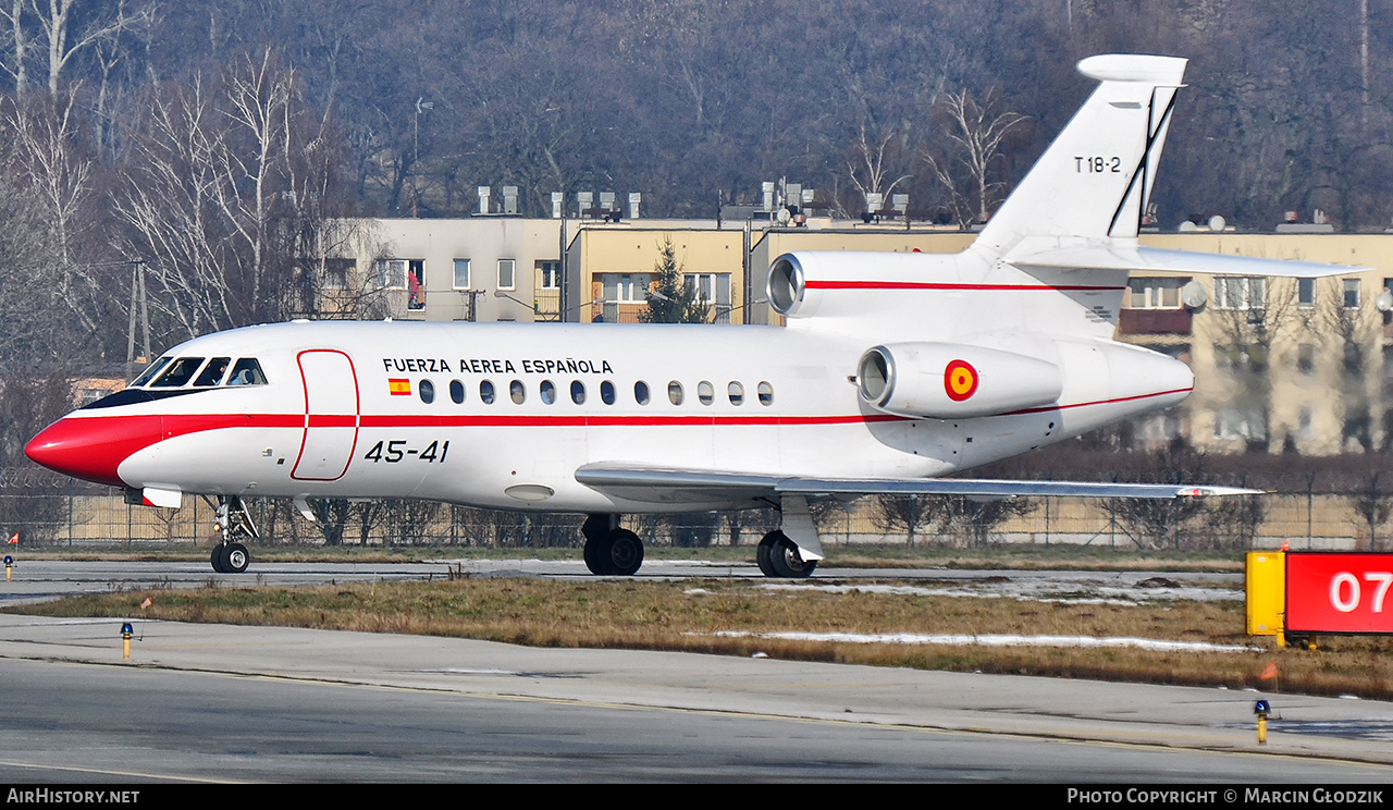 Aircraft Photo of T18-2 | Dassault Falcon 900B | Spain - Air Force | AirHistory.net #672480