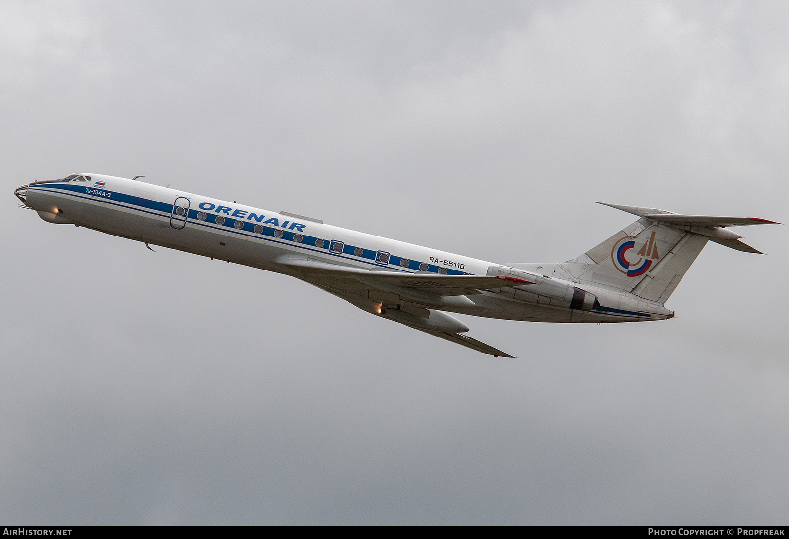 Aircraft Photo of RA-65110 | Tupolev Tu-134A-3 | Orenair | AirHistory.net #672537