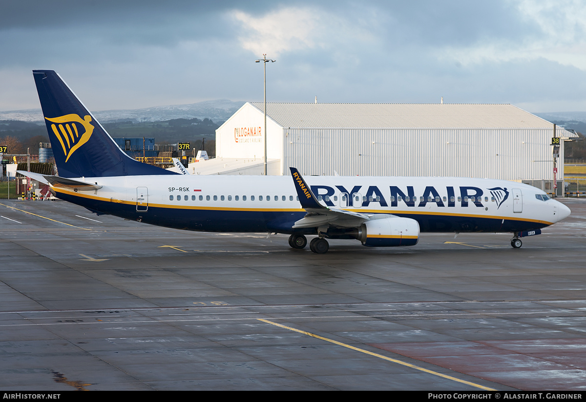Aircraft Photo of SP-RSK | Boeing 737-800 | Ryanair | AirHistory.net #672629