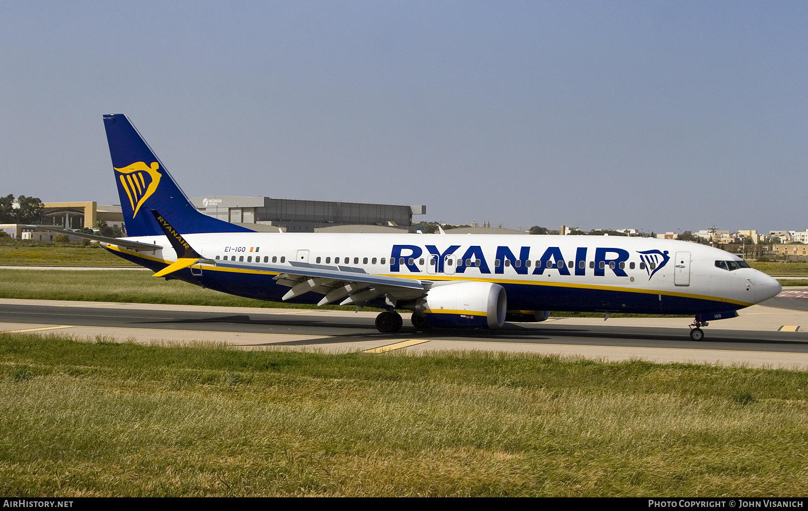 Aircraft Photo of EI-IGO | Boeing 737-8200 Max 200 | Ryanair | AirHistory.net #672730