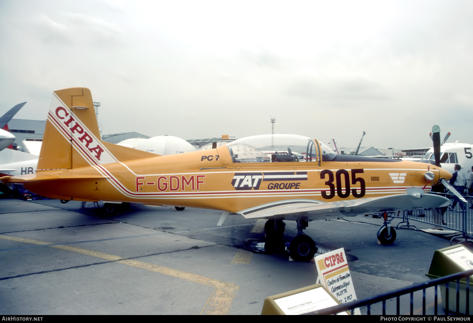 Aircraft Photo of F-GDMF | Pilatus PC-7 | CIPRA - Centre d'Instruction Pilote Rousseau Aviation | AirHistory.net #672751