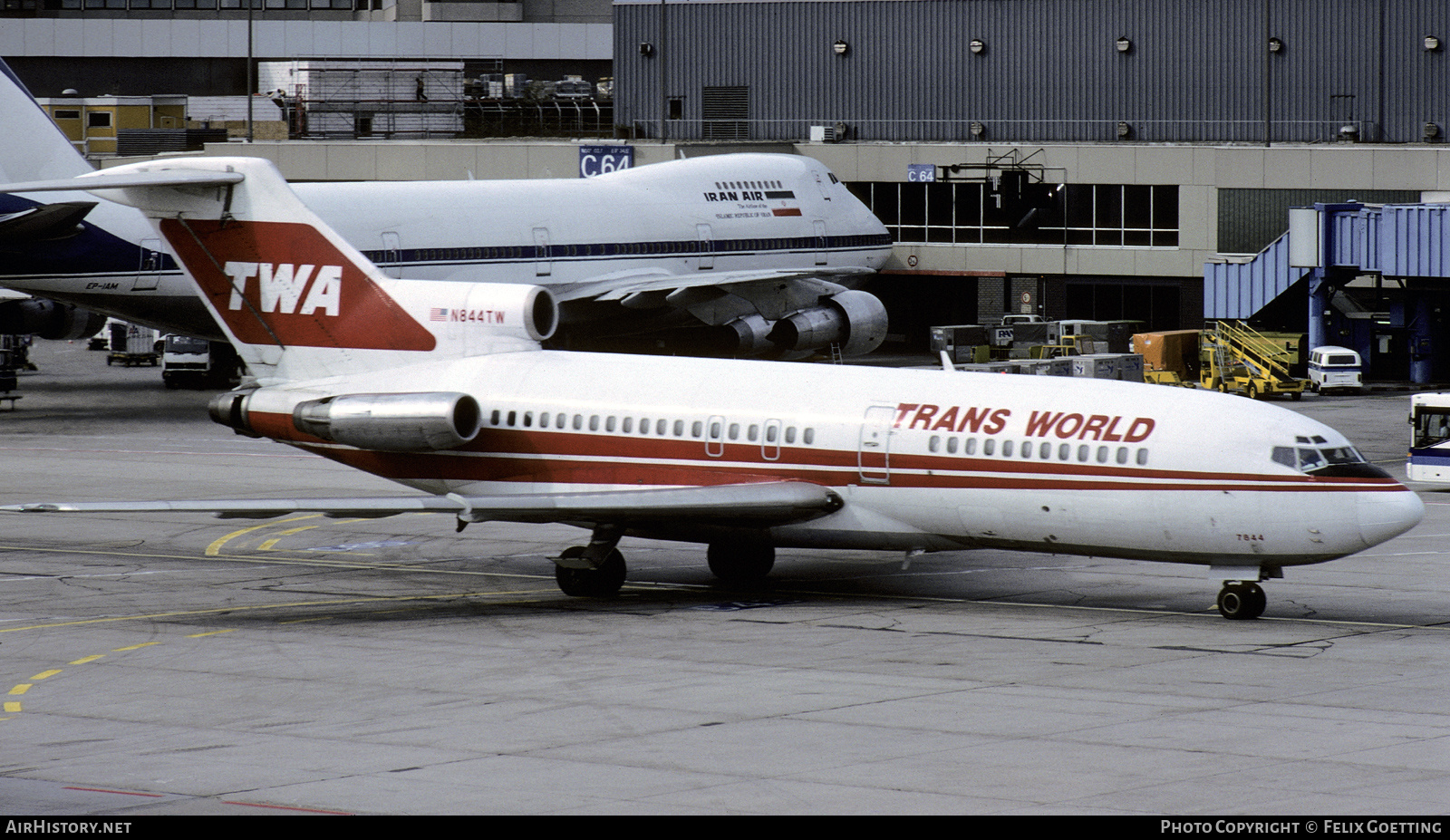 Aircraft Photo of N844TW | Boeing 727-31 | Trans World Airlines - TWA | AirHistory.net #672756