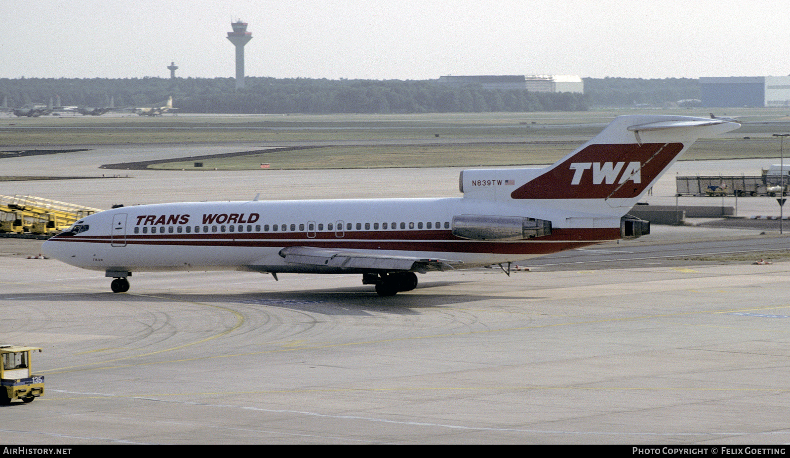 Aircraft Photo of N839TW | Boeing 727-31 | Trans World Airlines - TWA | AirHistory.net #672767