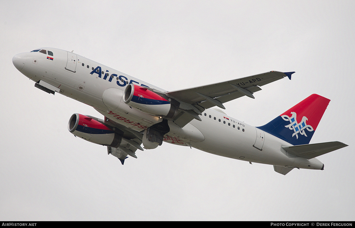 Aircraft Photo of YU-APD | Airbus A319-132 | Air Serbia | AirHistory.net #672842