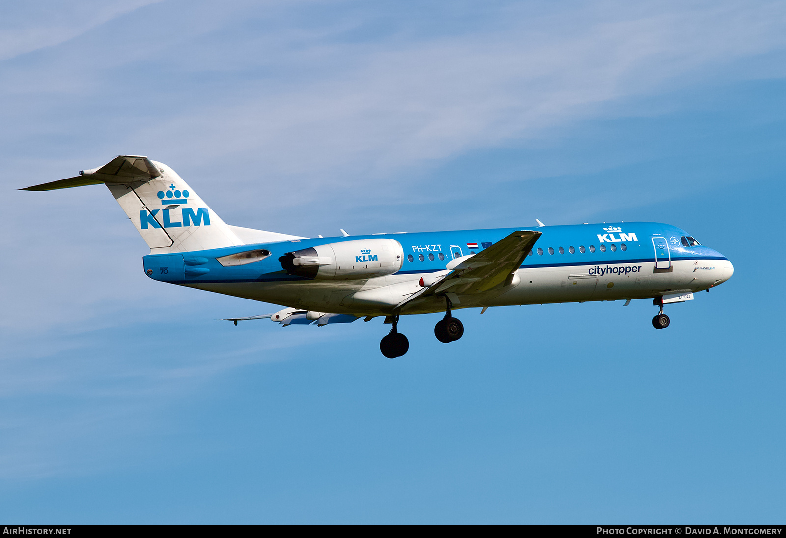 Aircraft Photo of PH-KZT | Fokker 70 (F28-0070) | KLM Cityhopper | AirHistory.net #672998