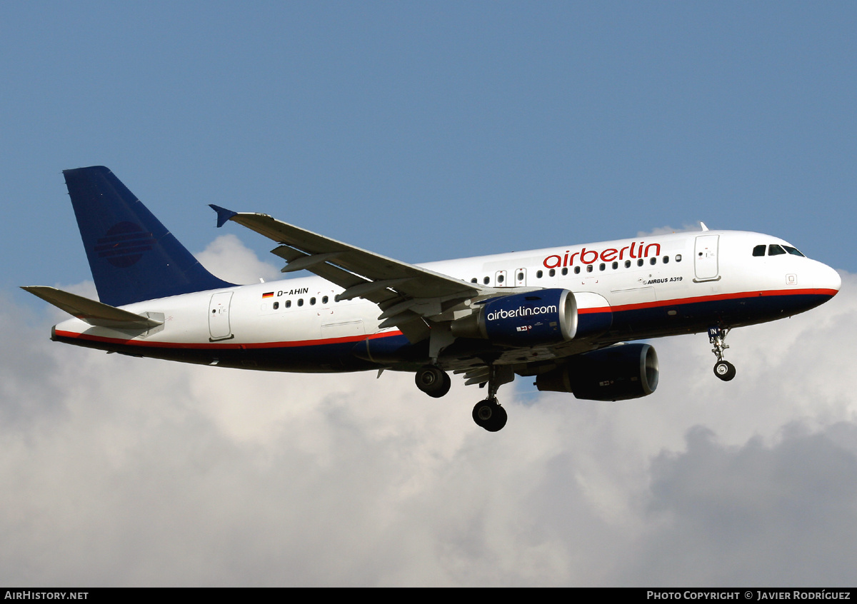 Aircraft Photo of D-AHIN | Airbus A319-112 | Air Berlin | AirHistory.net #673187