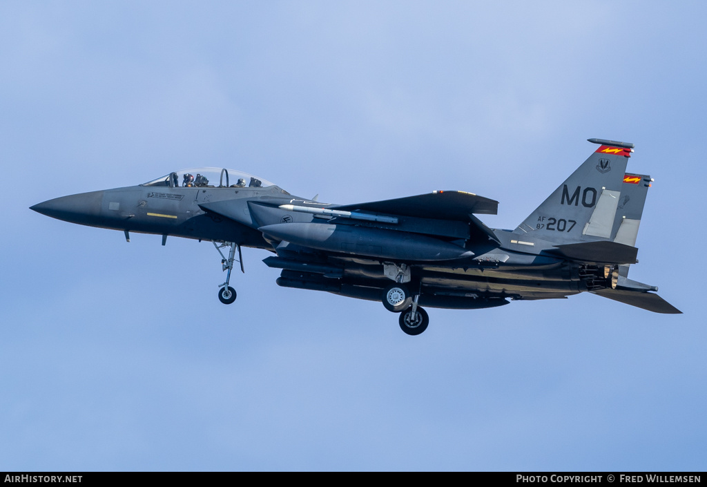 Aircraft Photo of 87-0207 / AF87-207 | Boeing F-15E Strike Eagle | USA - Air Force | AirHistory.net #673195