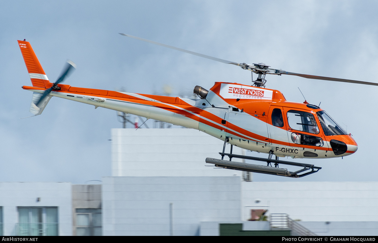 Aircraft Photo of F-GHXC | Aerospatiale AS-350B-2 Ecureuil | West Indies Helicopters | AirHistory.net #673201