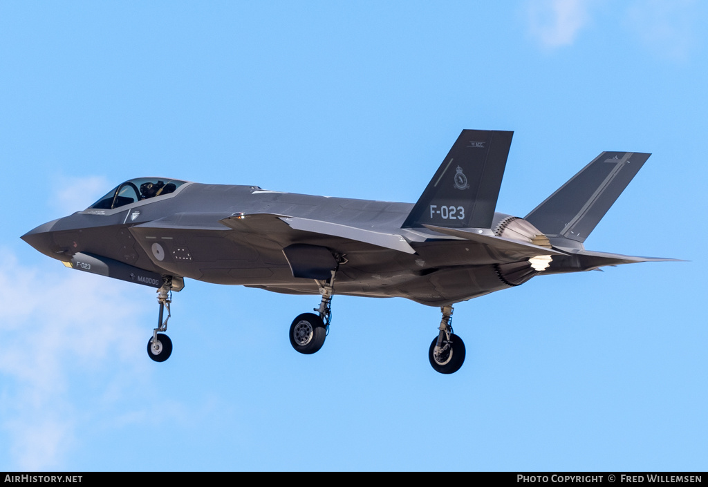 Aircraft Photo of F-023 | Lockheed Martin F-35A Lightning II | Netherlands - Air Force | AirHistory.net #673285