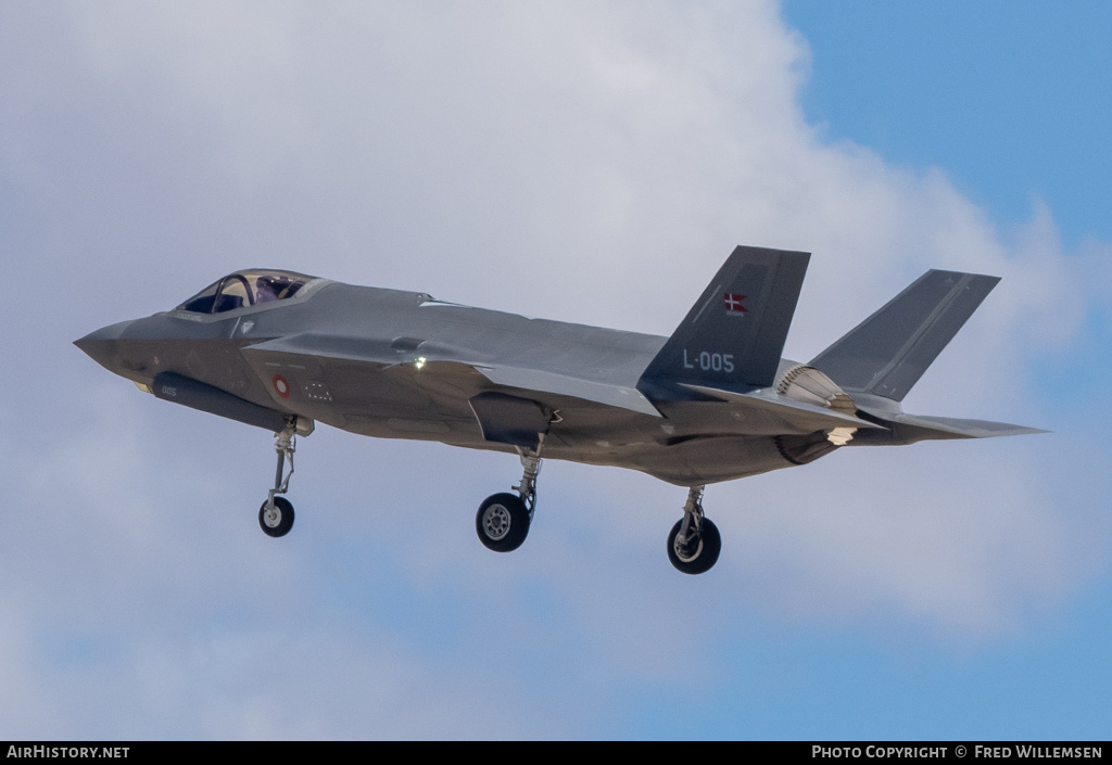 Aircraft Photo of L-005 | Lockheed Martin F-35A Lightning II | Denmark - Air Force | AirHistory.net #673370