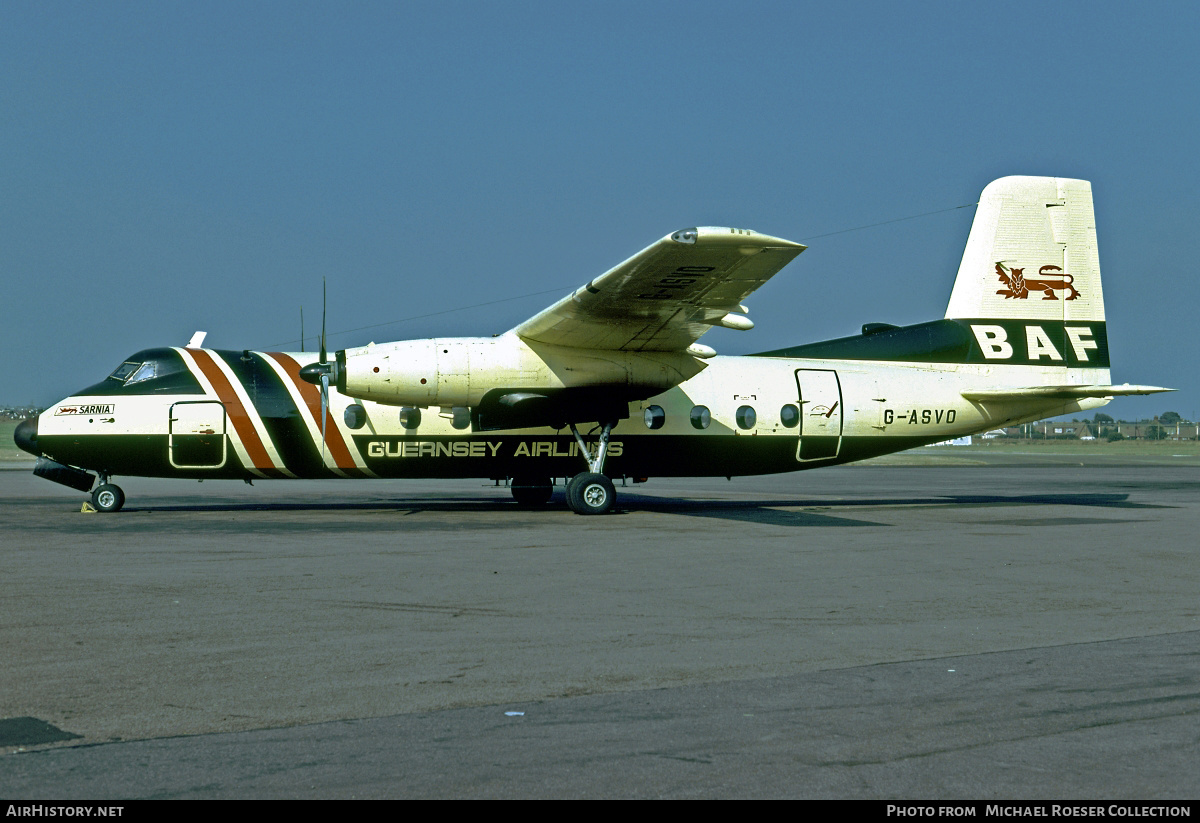 Aircraft Photo of G-ASVO | Handley Page HPR-7 Herald 214 | Guernsey Airlines | AirHistory.net #673420